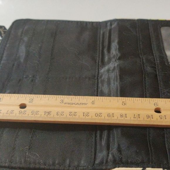 Vera Bradley Black Fantastic Floral‎ Clutch Wallet - Picture 13 of 16